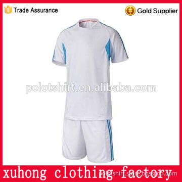 Top quality set style no logo custom team soccer jersey